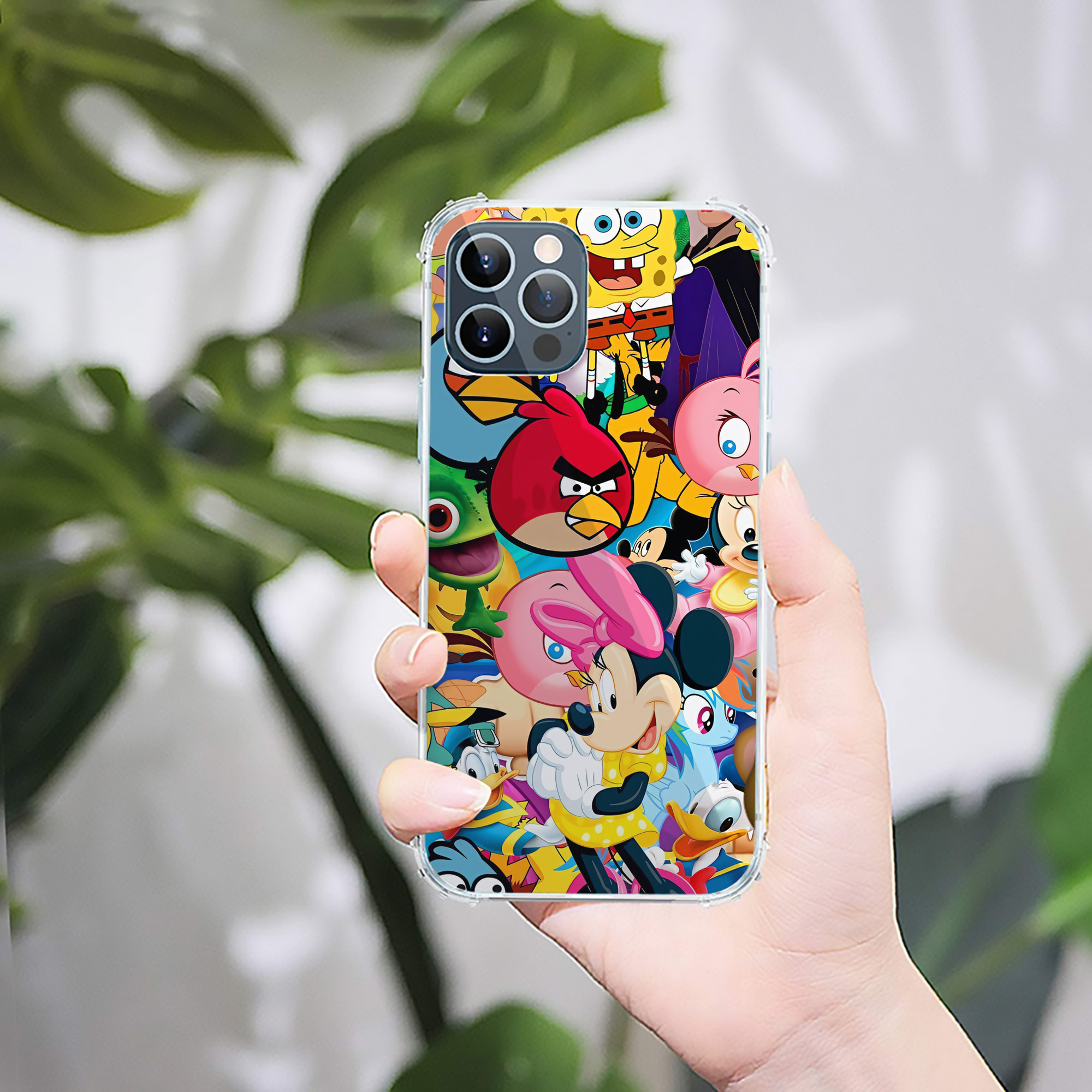 （画像用） Angry Birds アングリーバード 【iPhone 12シリーズ対応】透明スマホケース（クリアソフトケース）